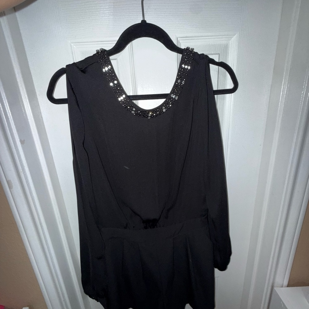 Guess Black JUMPER with Embellished Neckline